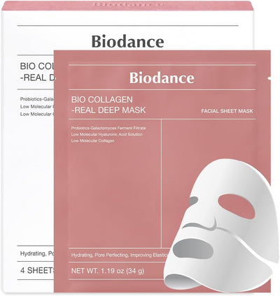 Biodance Maschera Viso Bio Collagen Real Deep – Idratante, Elasticizzante, Pori Perfetti 🌸 | 4pz