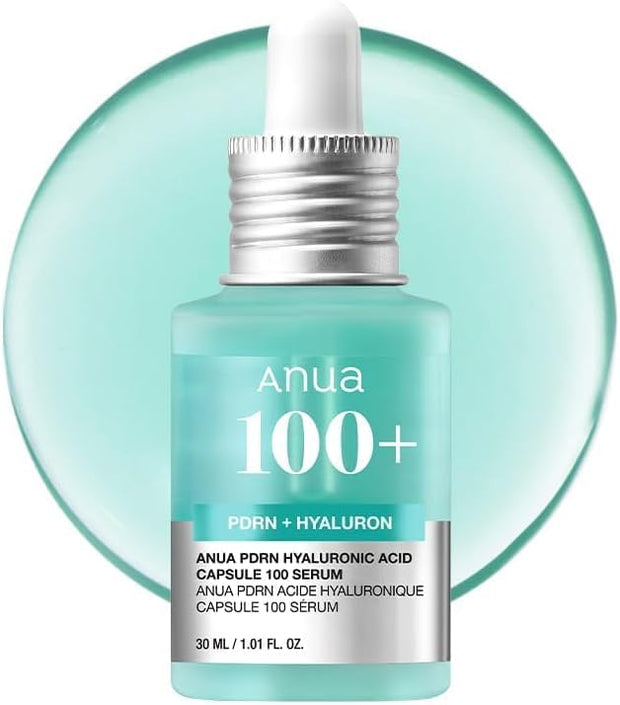 ANUA Siero Pdrn Hyaluronic Acid Capsule 100, Siero Viso Radioso, Acido Ialuronico, 30 Ml/1,01 Fl. Oz