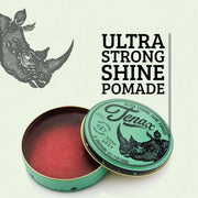Tenax Ultra Strong Shine Pomade 125 ml, Cera capelli uomo con tenuta altissima, Cera per capelli a base d'acqua da usare su capelli asciutti o umidi, Hair wax per un'acconciatura lucida e morbida