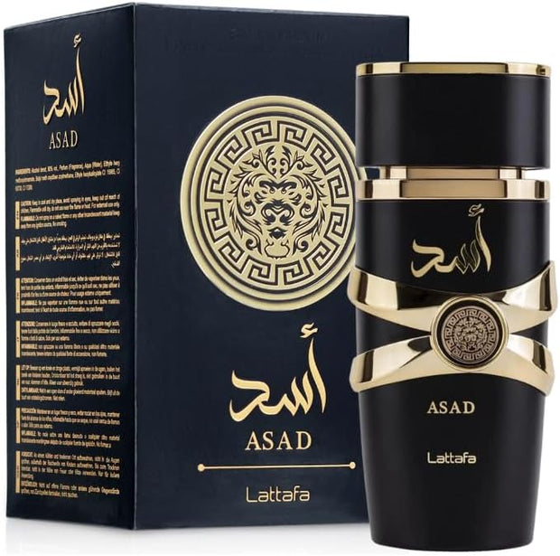 Lattafa Asad Profumo Uomo 100ml – Eau de Parfum Speziato Ambrato Intenso