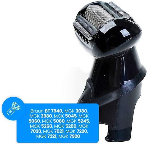 N2 ELECTROITALY Home Testina di Ricambio per Rasoio Elettrico da Uomo 81634460 Compatibile con Braun Multi Grooming Body Shaver MGK3080, 5515, 5541 e 5544